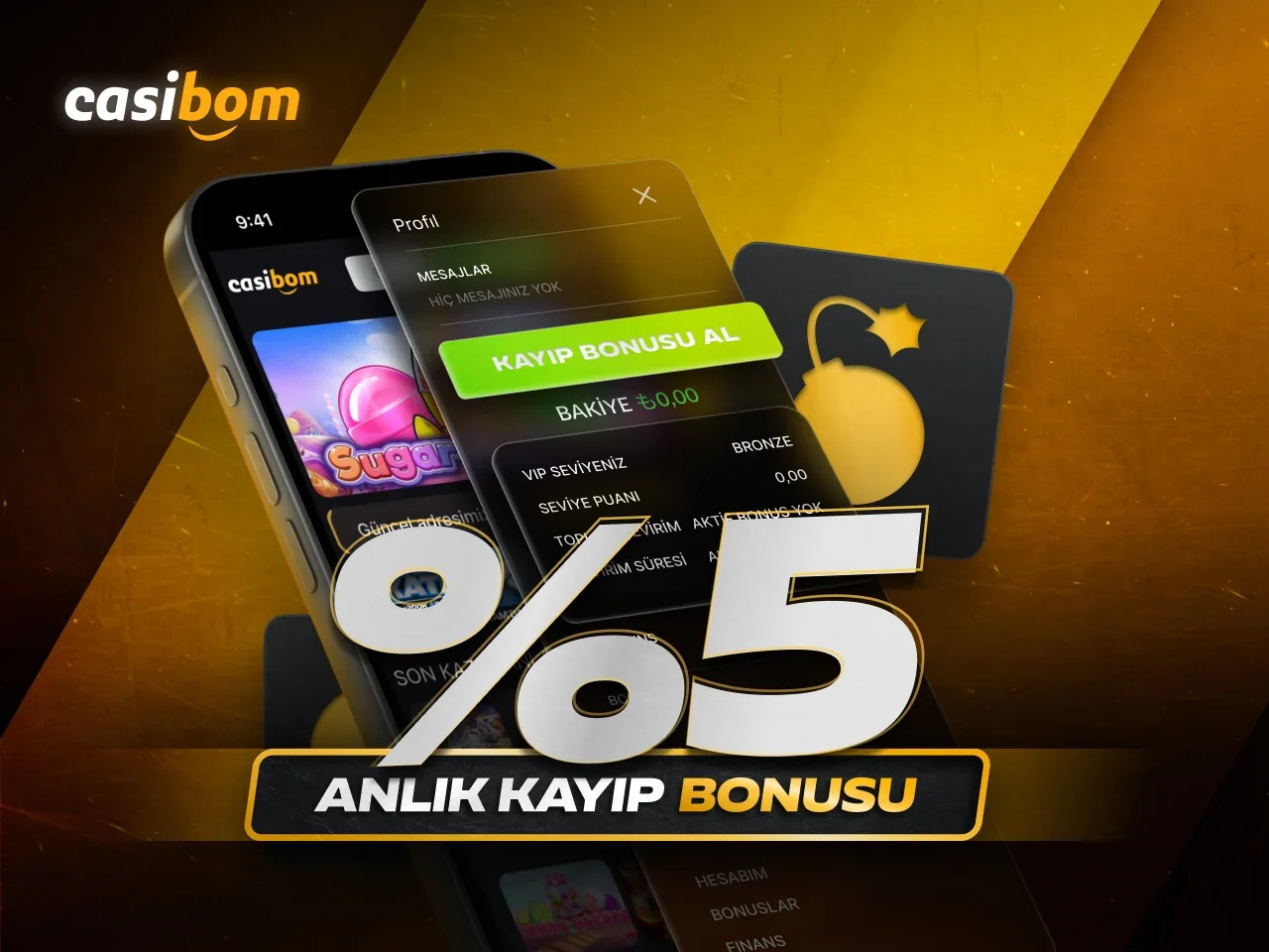 %5 ANLIK KAYIP BONUSU - Casibom Bonus 2026